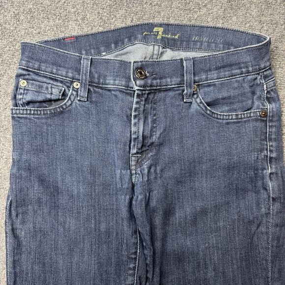 7 For All Mankind Denim - 7 For All Mankind Roxanne Mid-Rise Slim Straight Leg Denim Women's Jeans Size 27